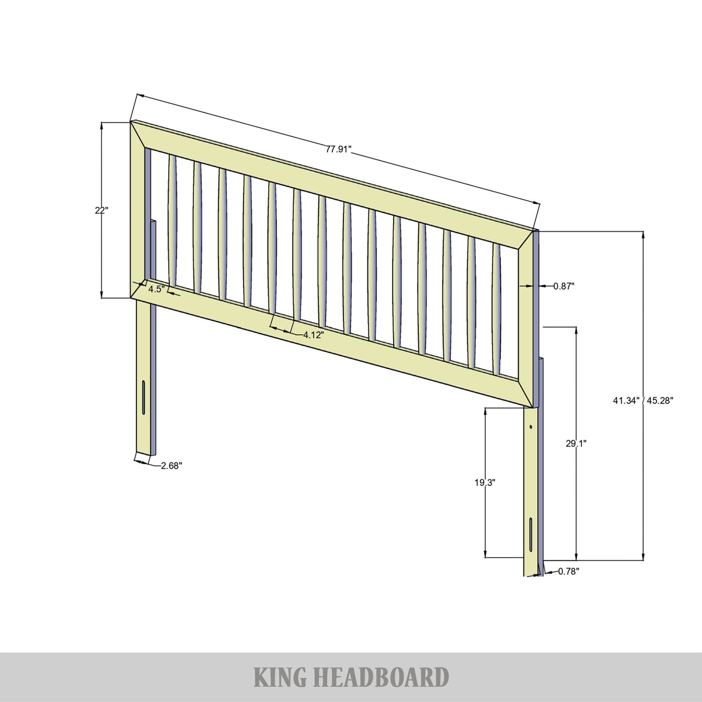 Classical Wooden Headboard