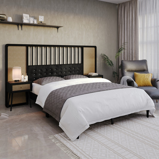 Sophisticated Wall Bed with 2 Nightstand