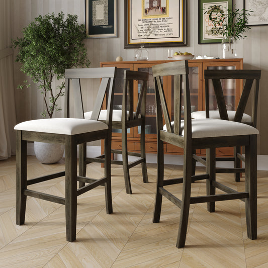 Simple Classy Counter Height Dining Chairs (Set of 4)