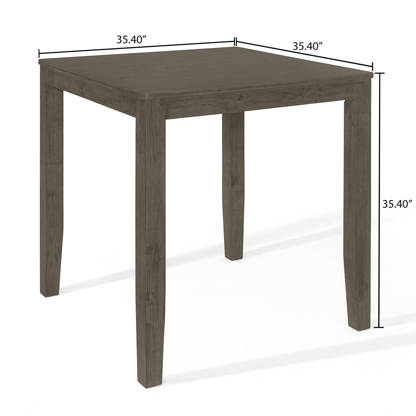 Simple Classy Square Counter Height Dining Table - Grey