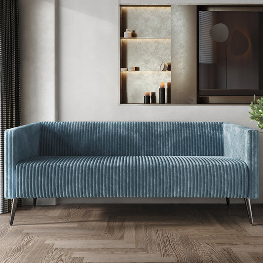 Schermick Modern and Glamorous Velvet Upholstered Sofa