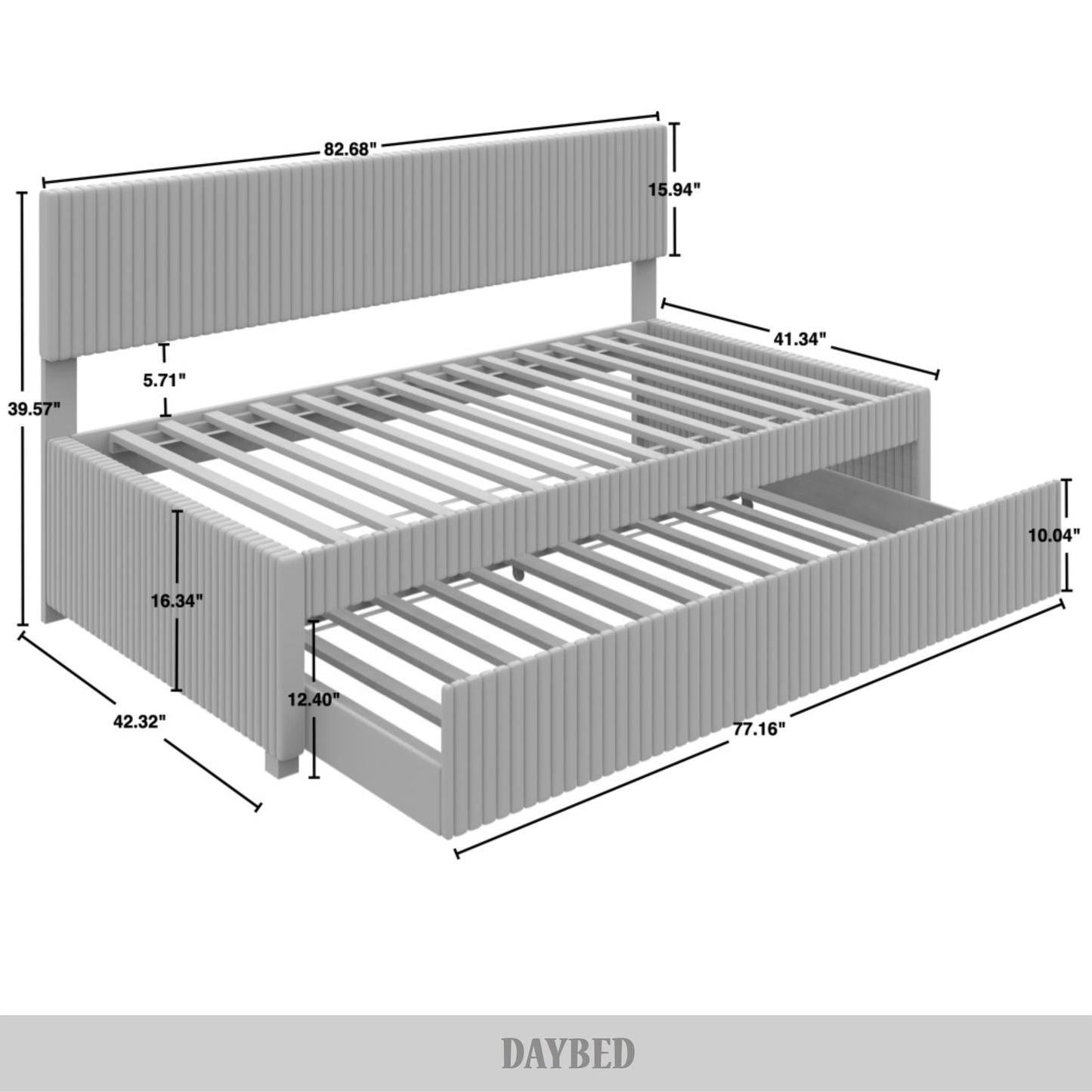 Vita Twin Daybed with Trundle