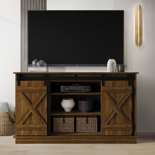 Trinece Vintage Style X-shaped TV Stand Console