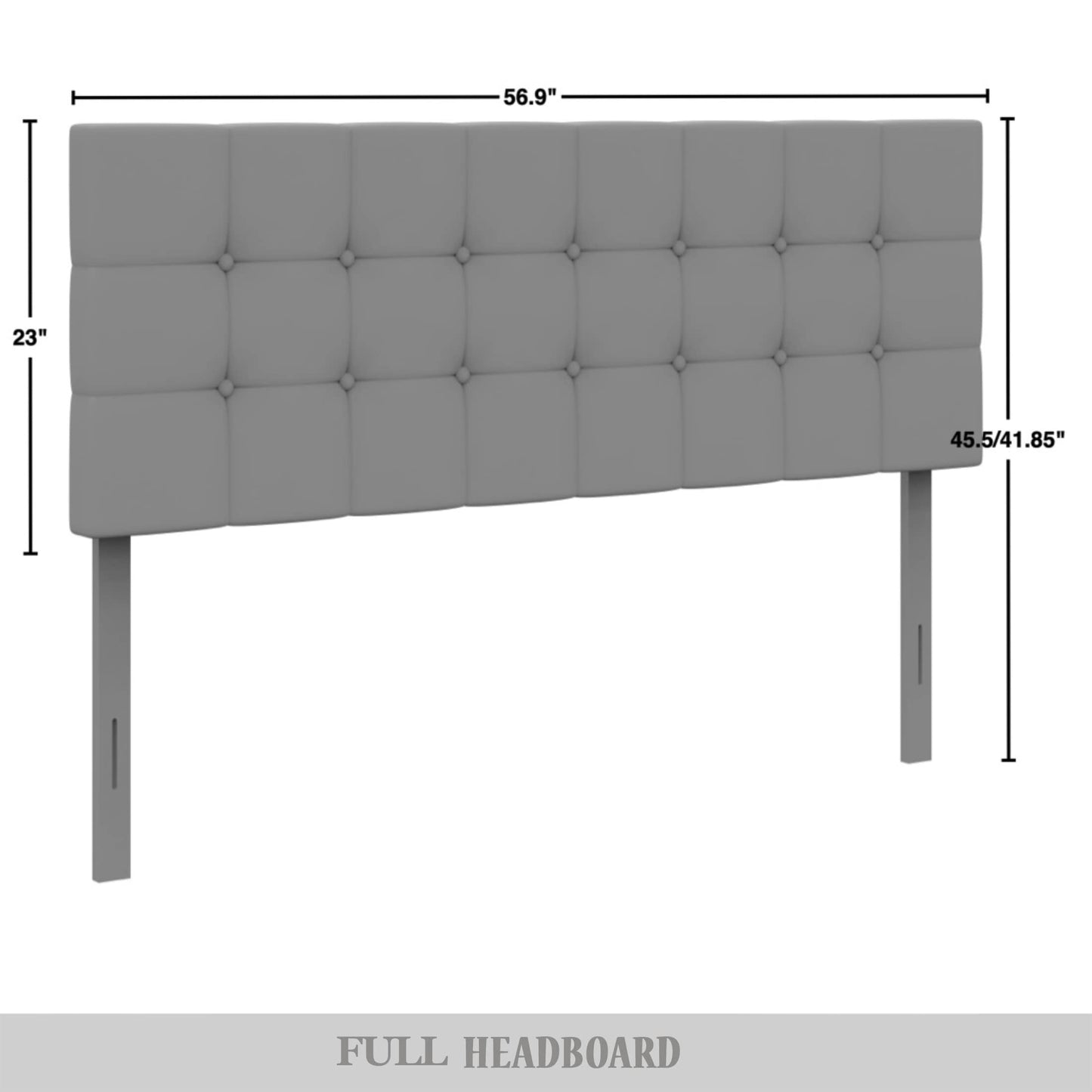 Classic Button-Tufted Rectangle Upholstered Headboard