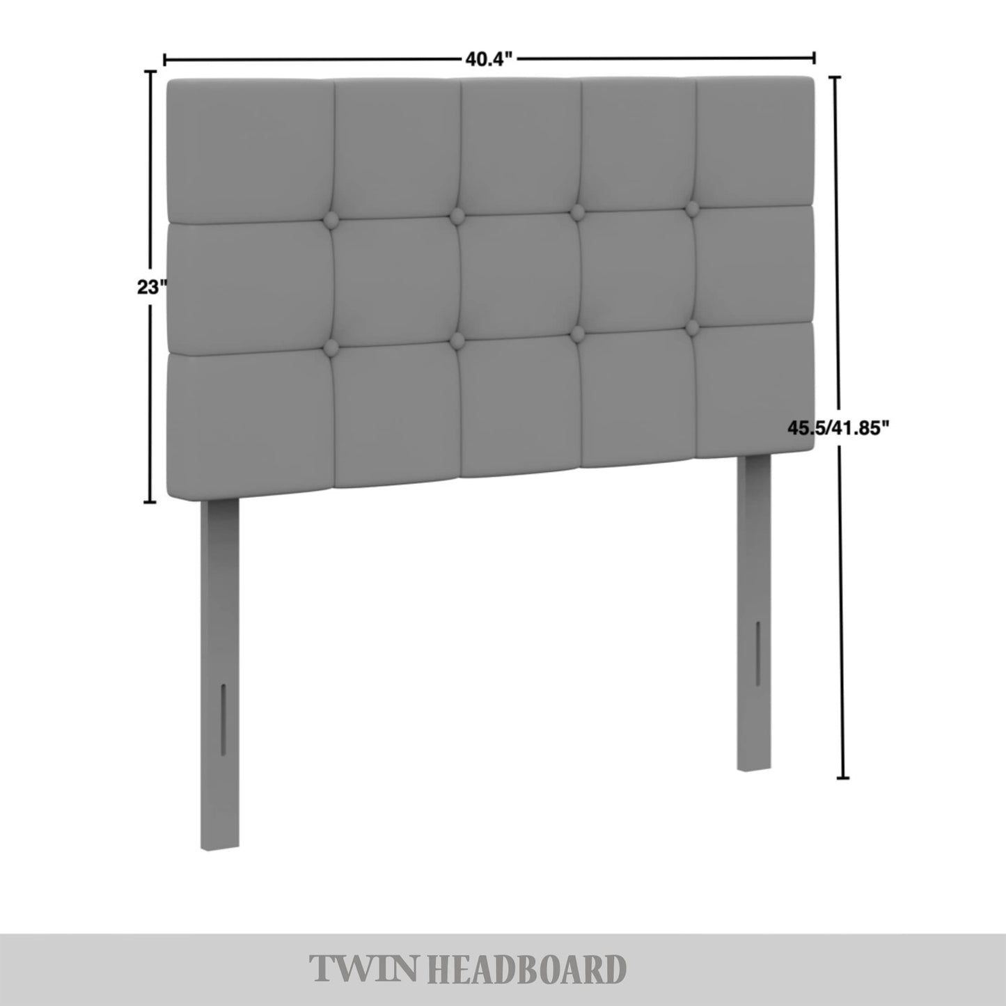 Classic Button-Tufted Rectangle Upholstered Headboard