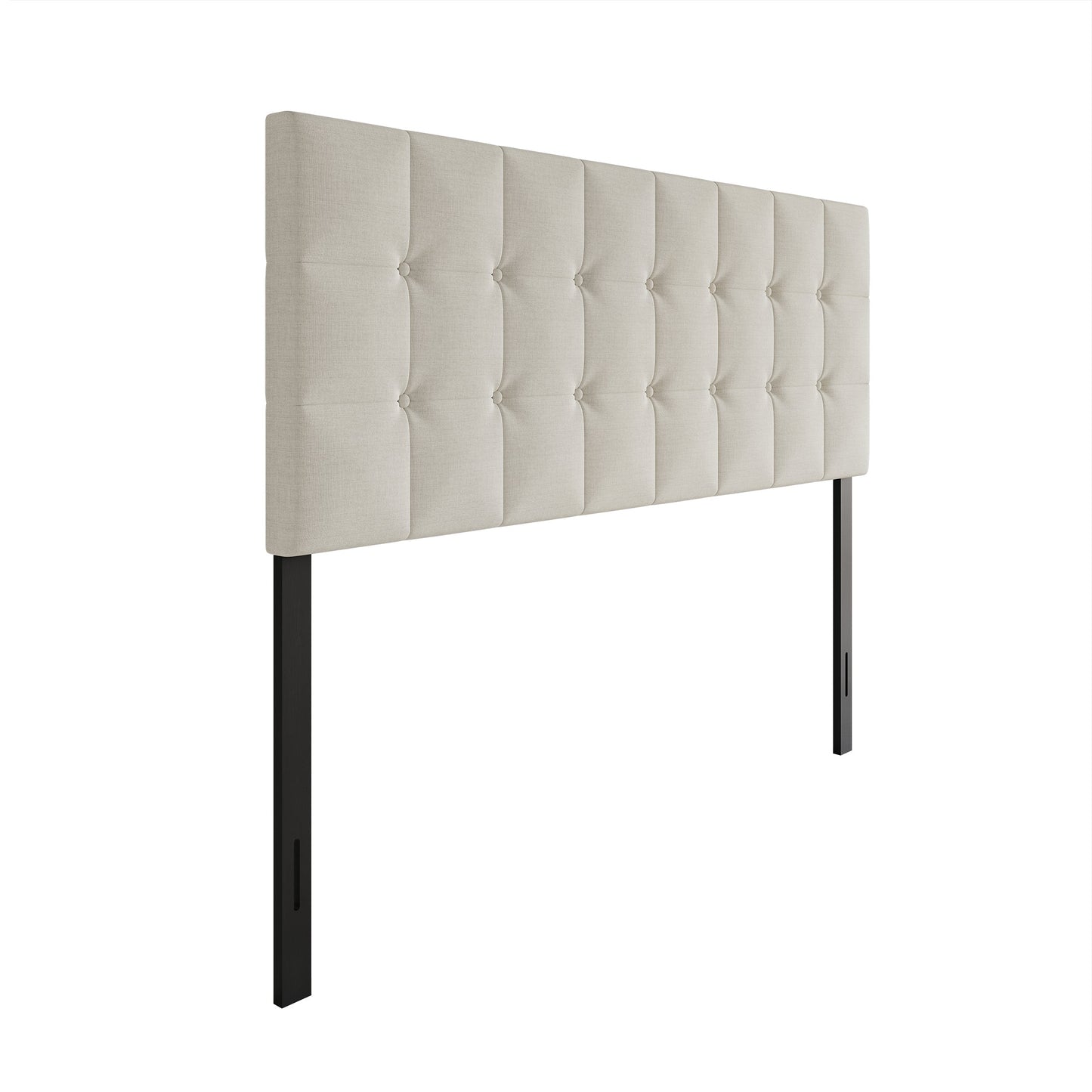 Classic Button-Tufted Rectangle Upholstered Headboard