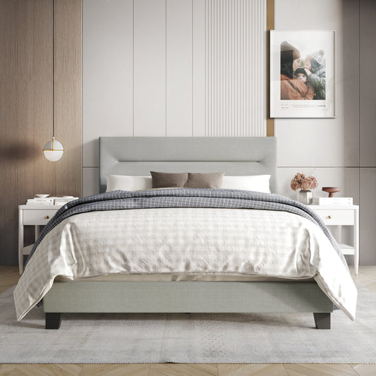 Emery Clean Linen Upholstered Bed