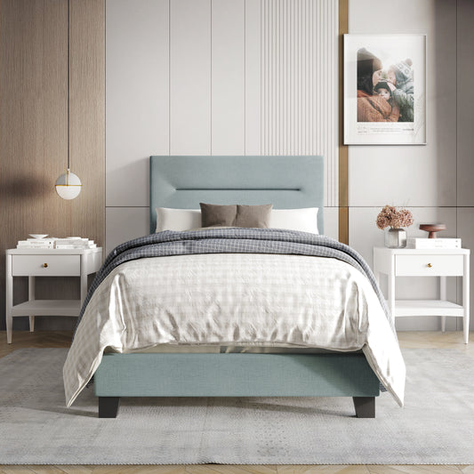 Emery Clean Linen Upholstered Bed