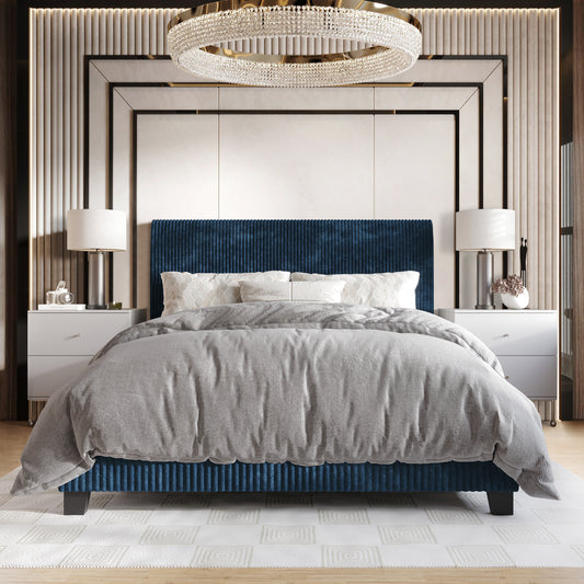 Elegant and Chic Velvet Upholstered Bed