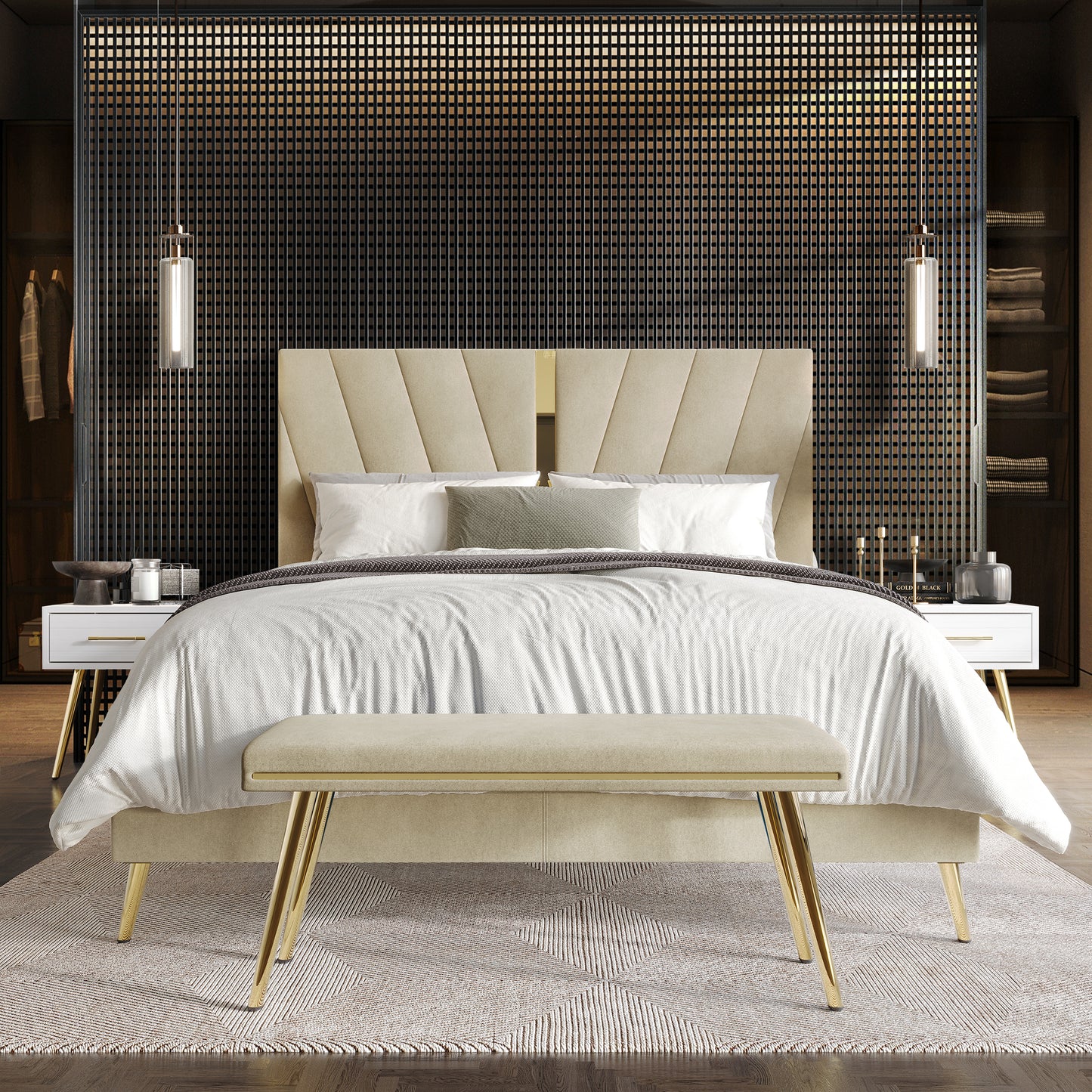 4 Piece Contemporary Bedroom Set