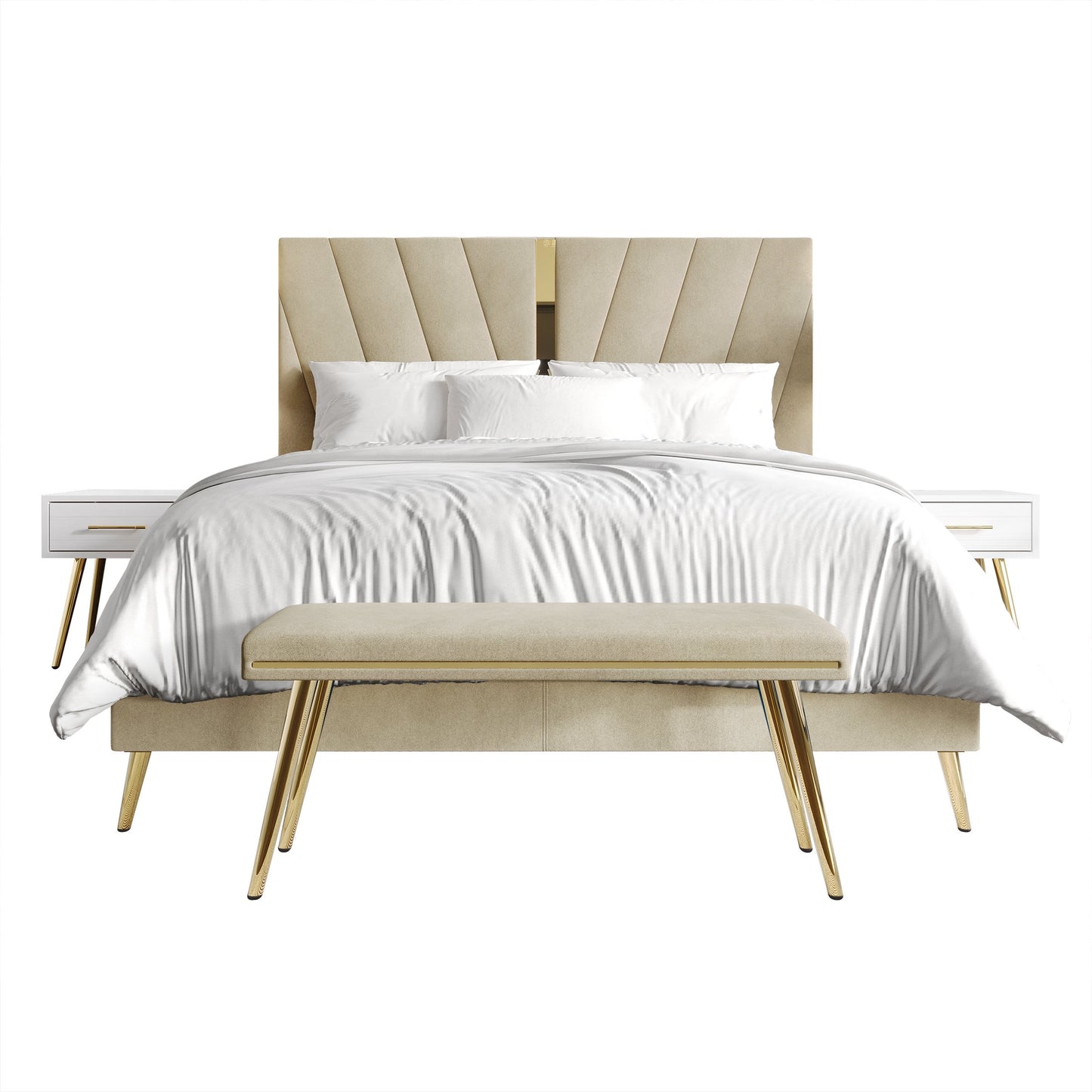 4 Piece Contemporary Bedroom Set