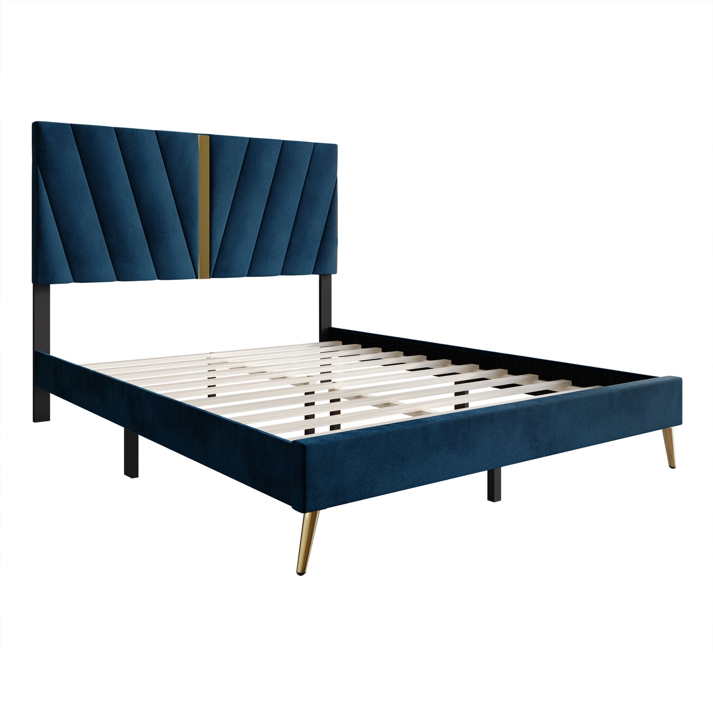 Luxurious Velvet Upholstered Bed