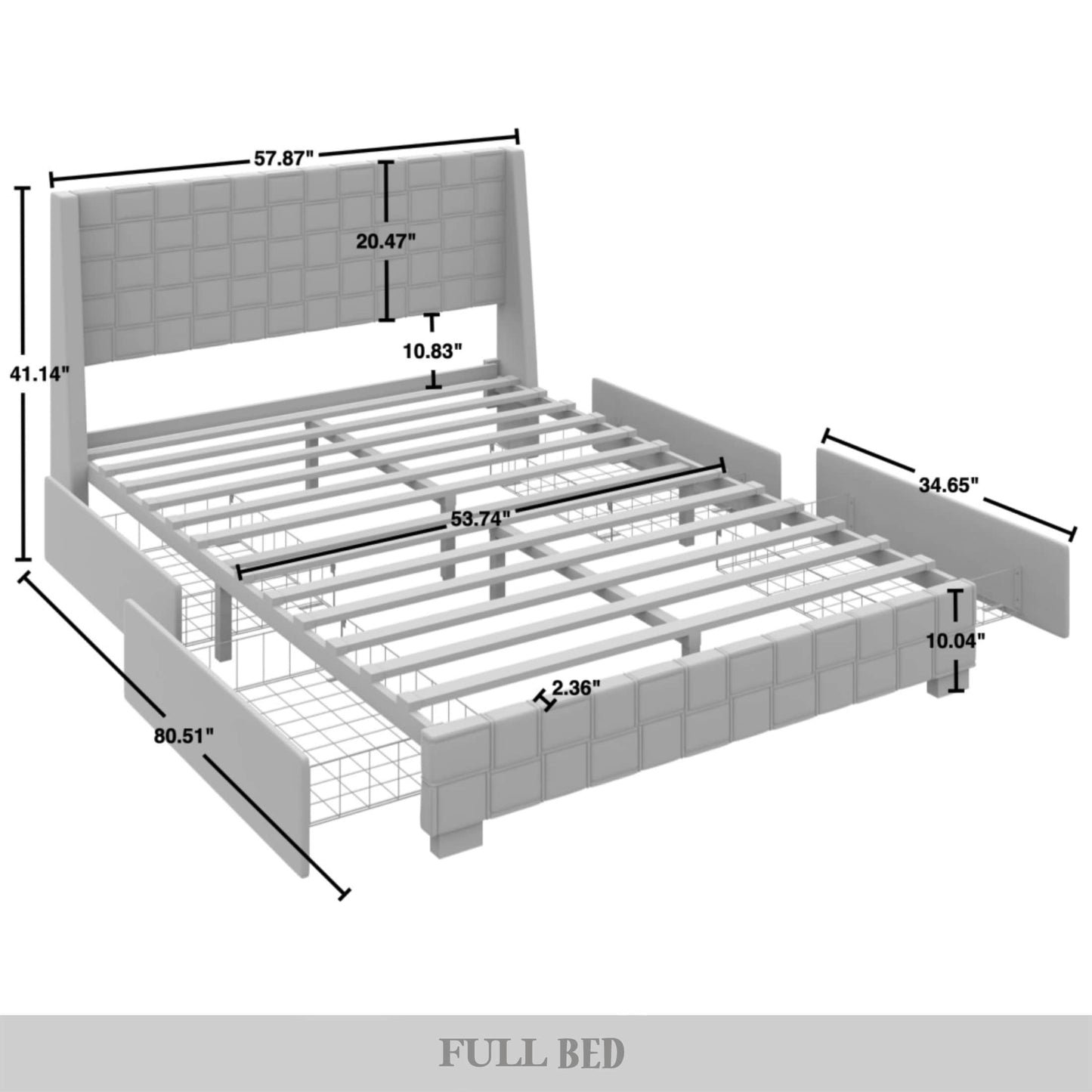 Dyisha Minimalist Platform Bed