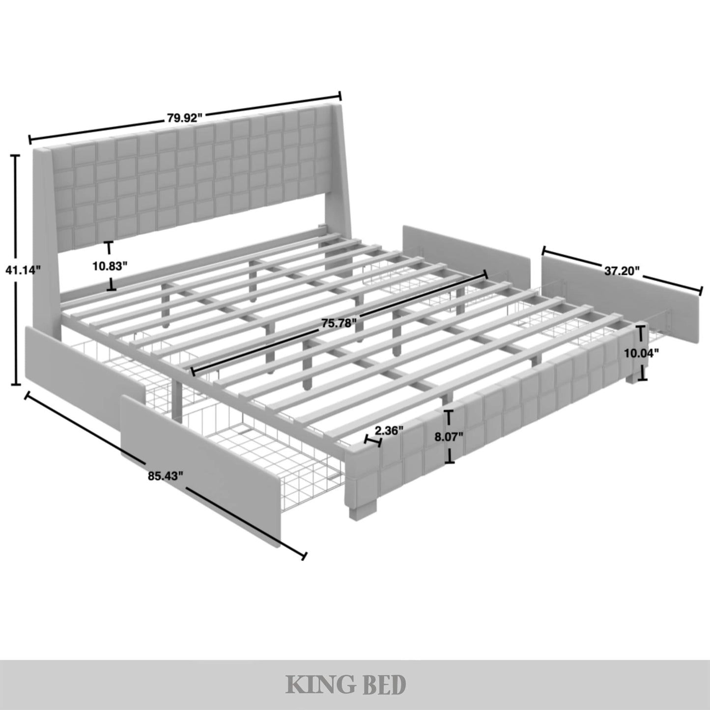 Dyisha Minimalist Platform Bed