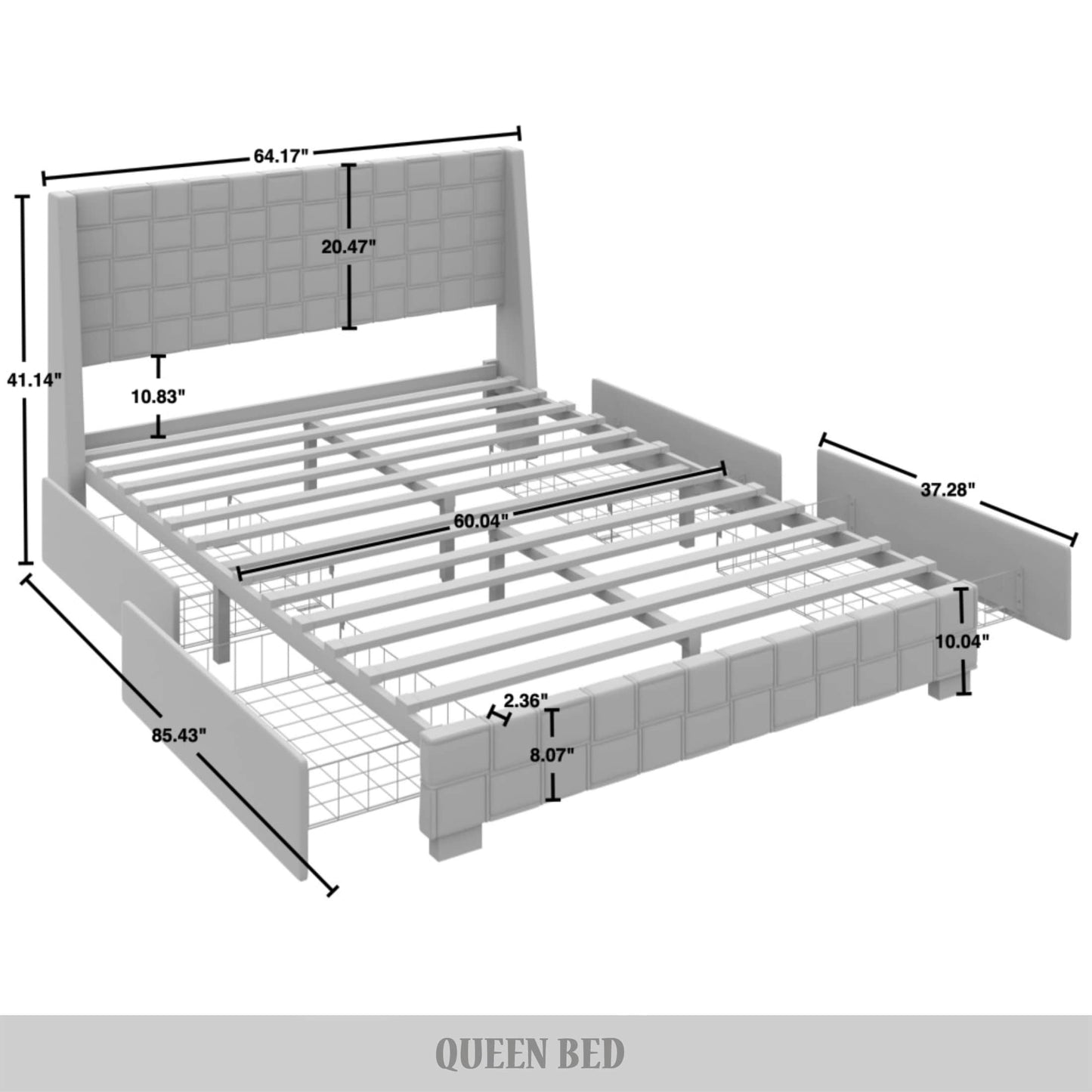 Dyisha Minimalist Platform Bed