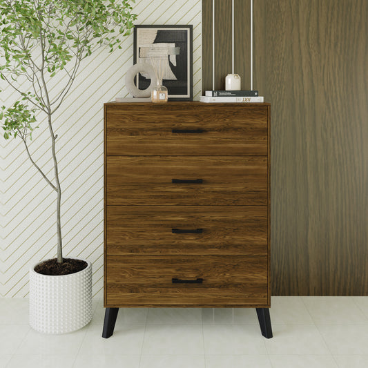 Jeweldine Style 4-Drawers Wooden Chest