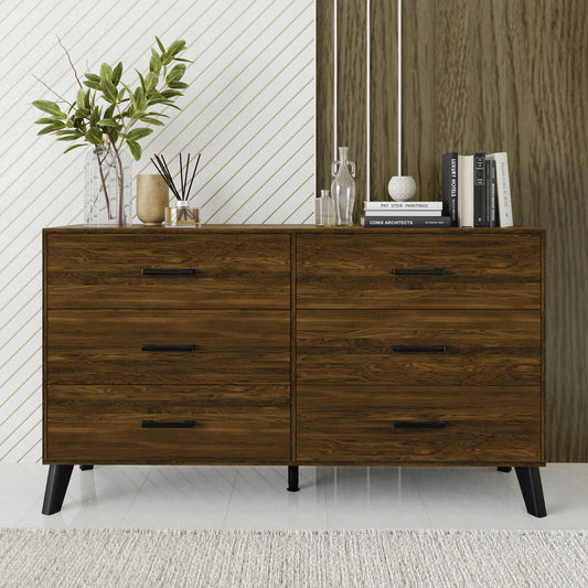 Jeweldine Style 6-Drawers Wooden Dresser