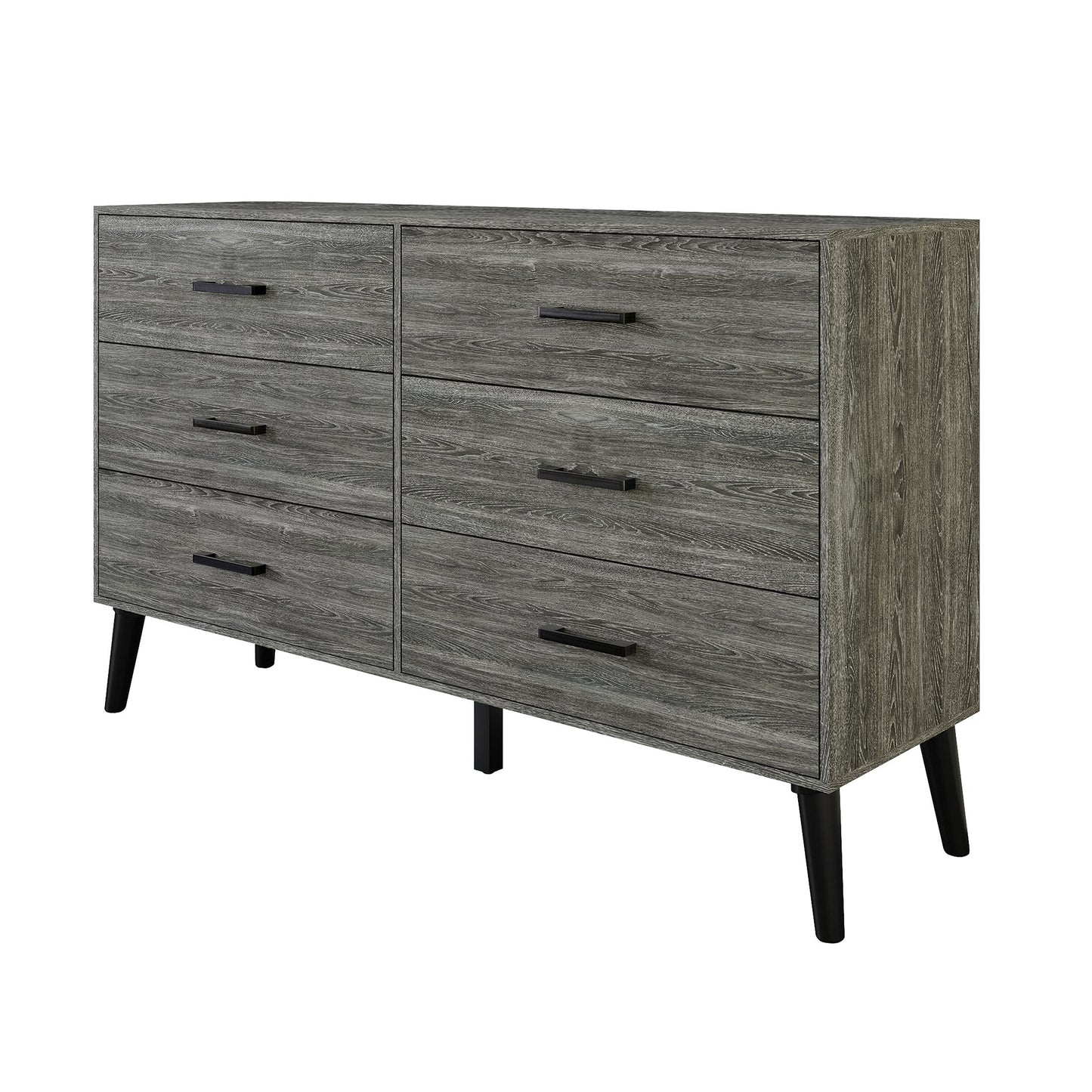 Classic Style 6-Drawers Wooden Dresser