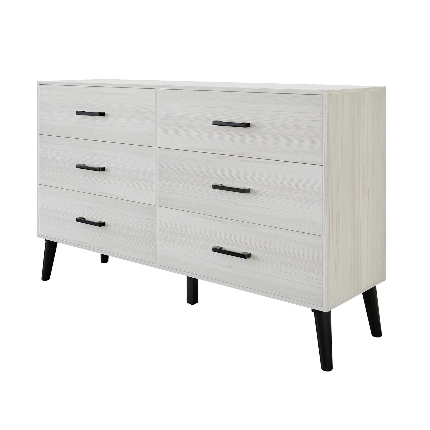 Classic Style 6-Drawers Wooden Dresser