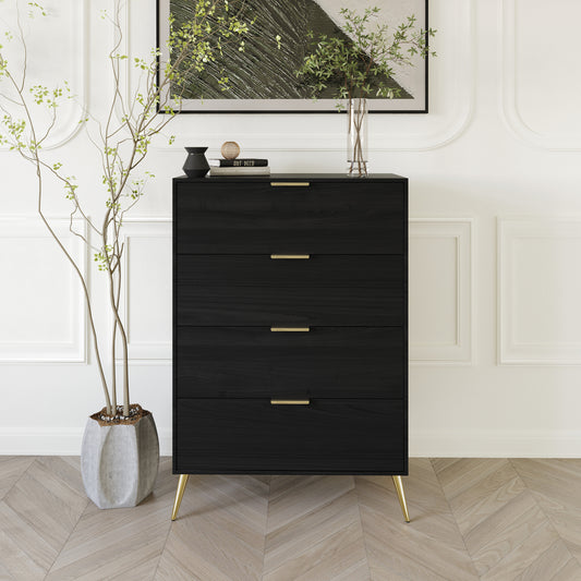 Contemporary 4-Drawers Wooden Chest