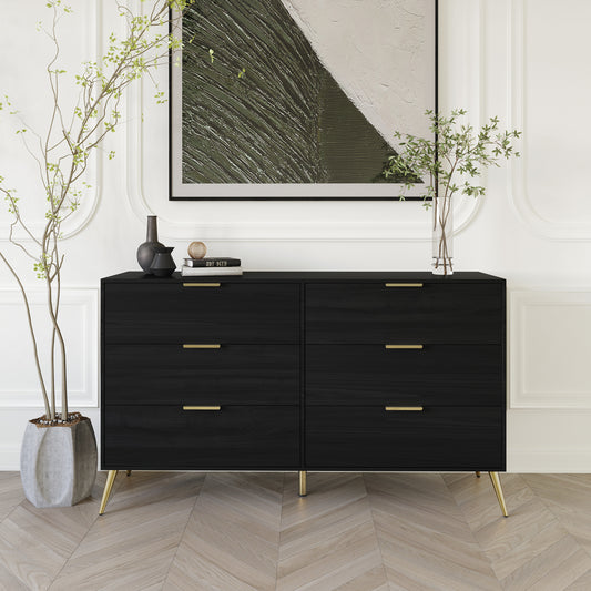 Rafiat 6-Drawers Wooden Dresser