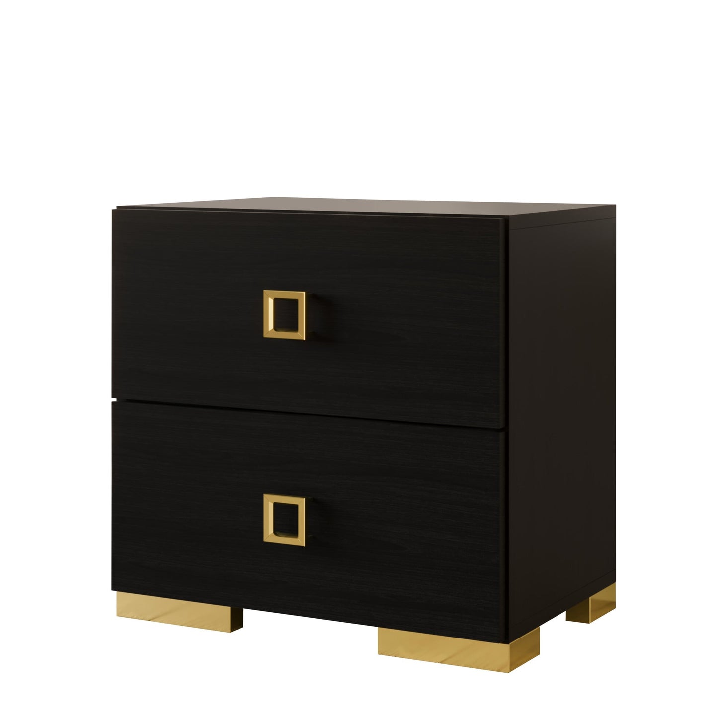 Modern Luxurious 2-Drawers Nightstand