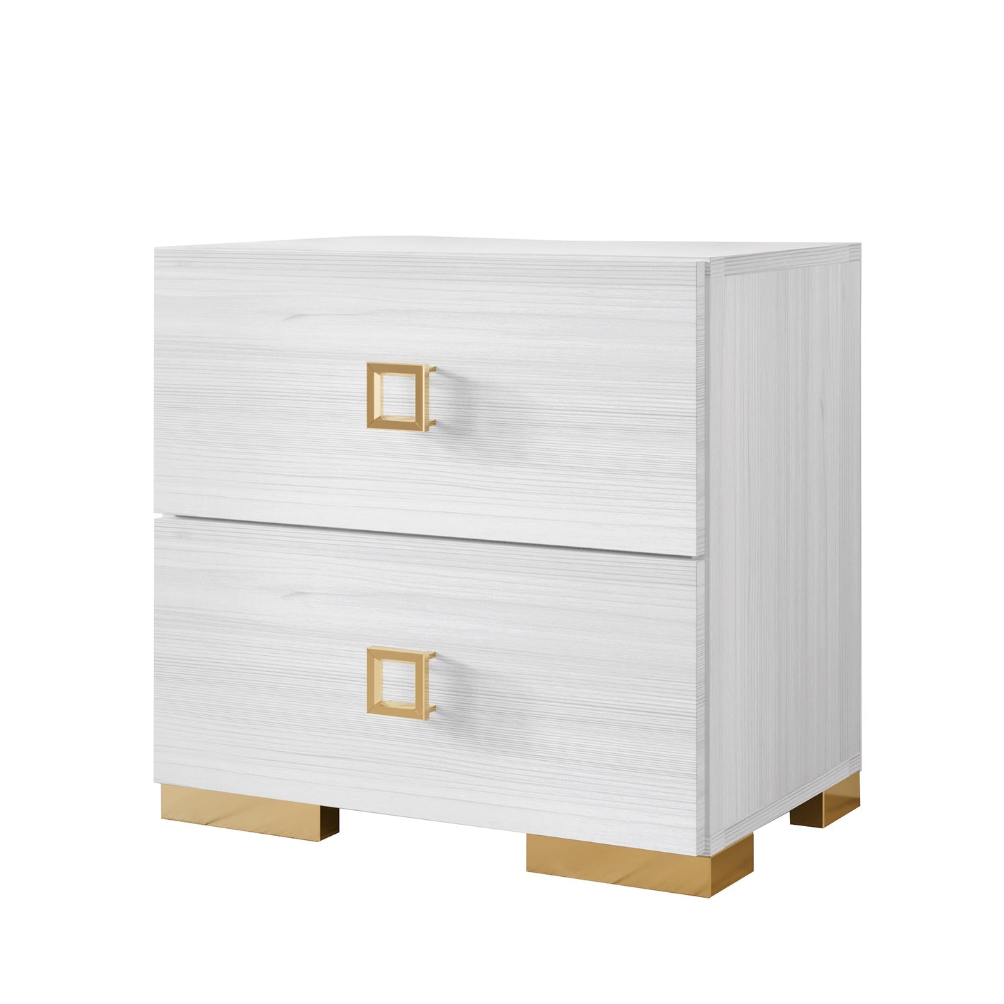 Modern Luxurious 2-Drawers Nightstand