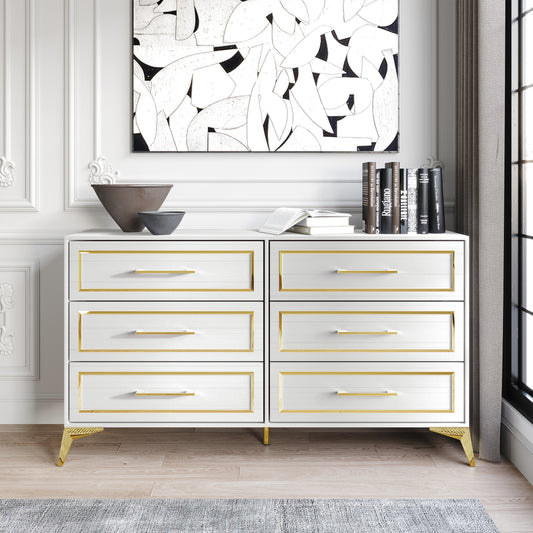 Contemporary Dresser with 6 Drawers