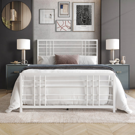 Simple Clean-lined Metal Bed