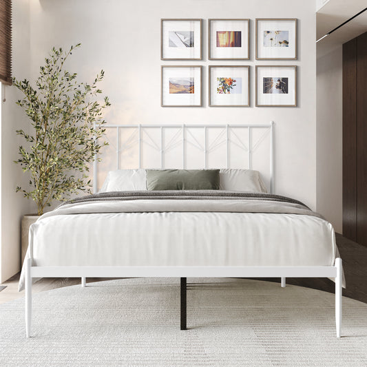 Elegant Metal Platform Bed