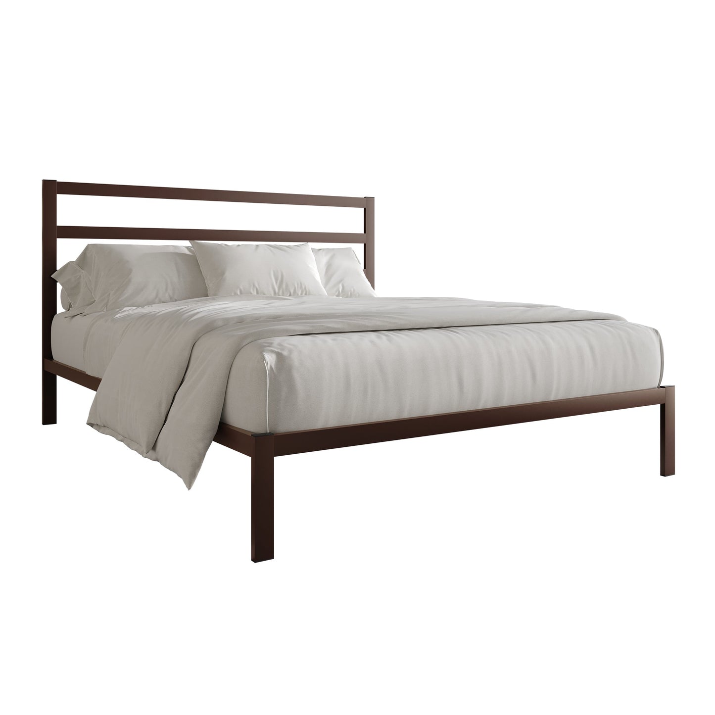 Simple Classic Metal Platform Bed