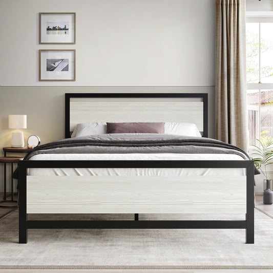 Transitional Metal Platform Bed