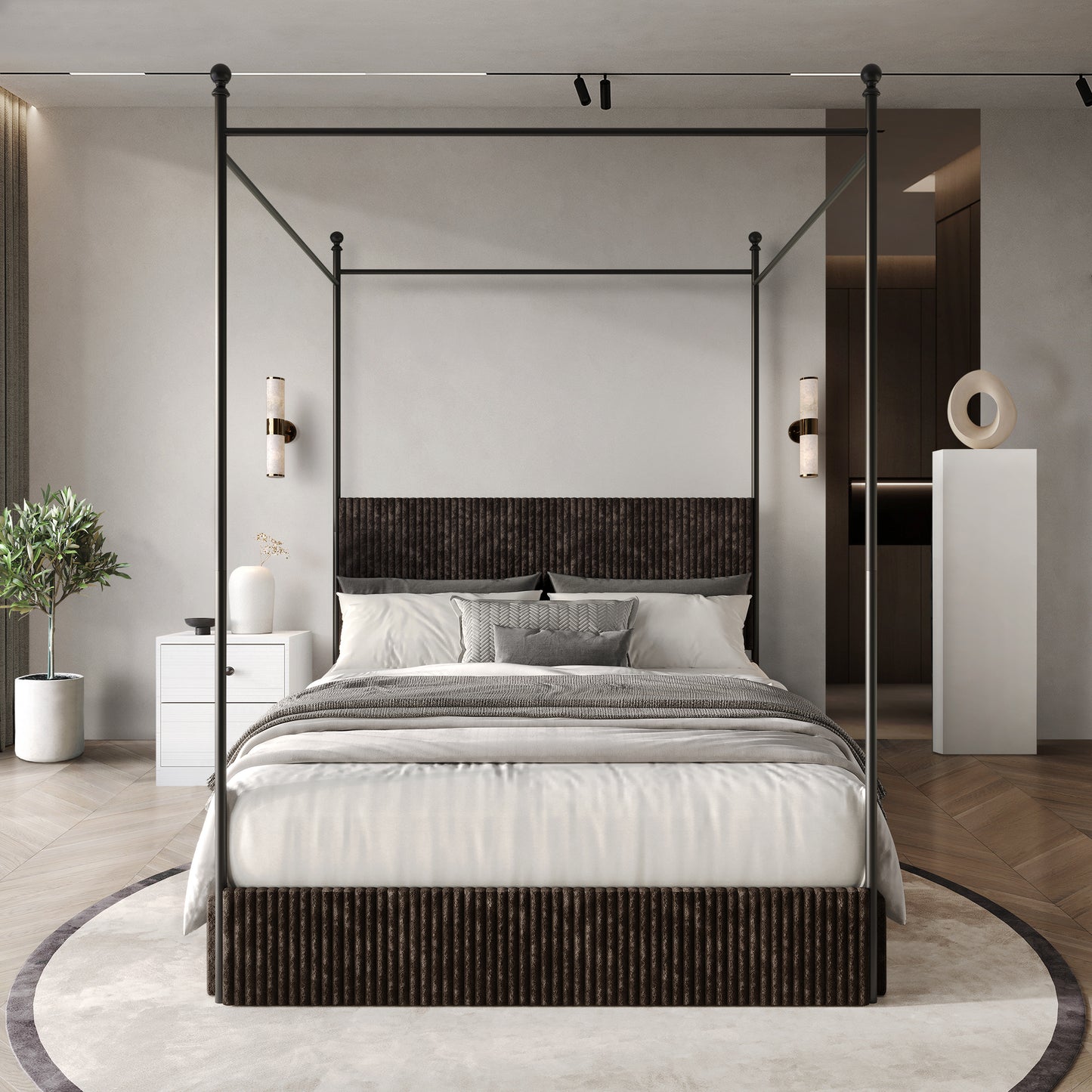 Lauriel Metal Canopy Bed