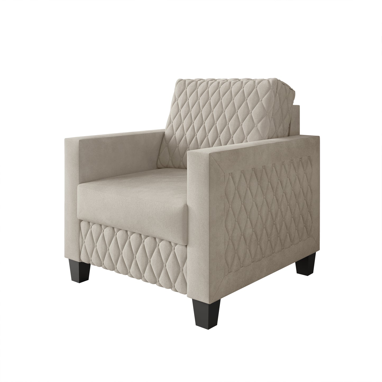 Luxury Velvet Upholstered Arm Chair