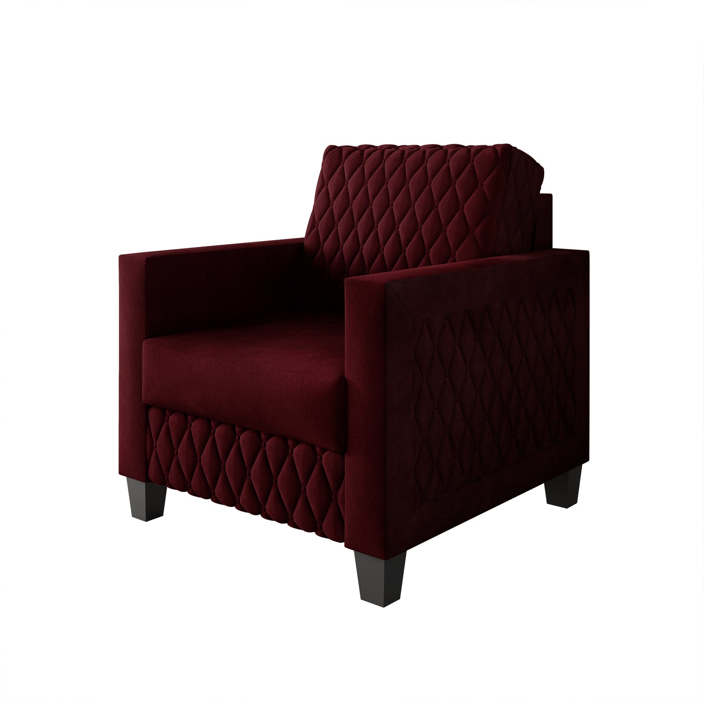 Luxury Velvet Upholstered Arm Chair